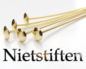 Nietstiften, Kettelstiften- Verguld