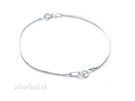 15,5cm Sterling Zilveren Slang Armband