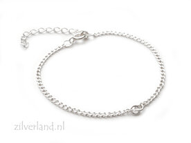 15cm+4cm Sterling Zilveren Armband