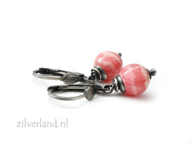 Handgemaakte Oorbellen met Rhodochrosiet Edelstenen