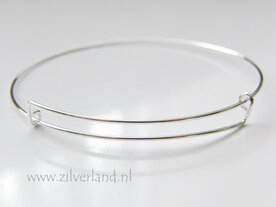 Sterling Zilveren Draad Armband voor Bedels