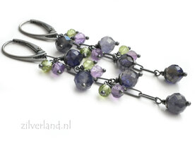 Handgemaakte oorbellen Ioliet