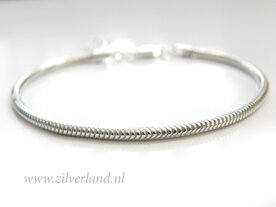 2,4mm Sterling Zilveren Slang Armband