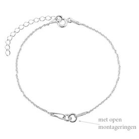 15cm+4cm Sterling Zilveren Armband