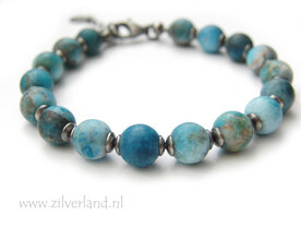 Handgemaakte Edelsteen Armband met Apatiet