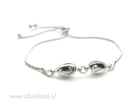 Sterling Zilveren Armband voor UV Resin of 10mm Swarovski Druppels