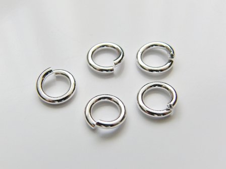 10 Stuks 1,50x8,0mm Sterling Zilveren Montagering