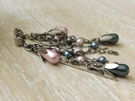 Zilveren Oorbellen met Swarovski Parels &quot;With Pearls&quot;