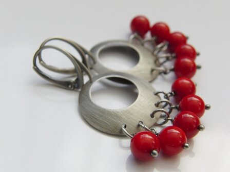 Oorbellen met Koraal