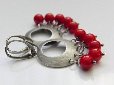 Oorbellen met Koraal