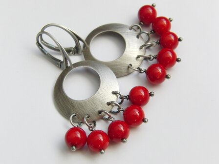 Oorbellen met Koraal