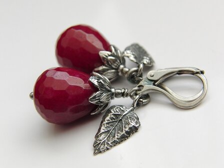 Zilveren Oorbellen met Jade