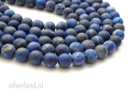 8mm Lapis Lazuli Edelstenen Kralen- Mat