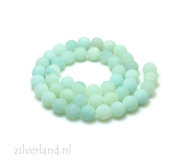 8mm Amazoniet Edelstenen Kralen- Mat