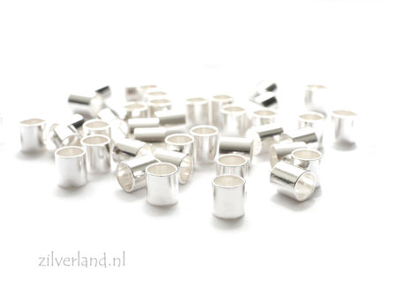 10 Stuks 4,3mm Sterling Zilveren Buiskralen