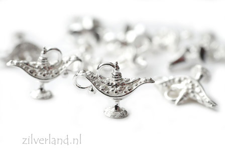 Sterling Zilveren Hanger- Aladdin Lamp