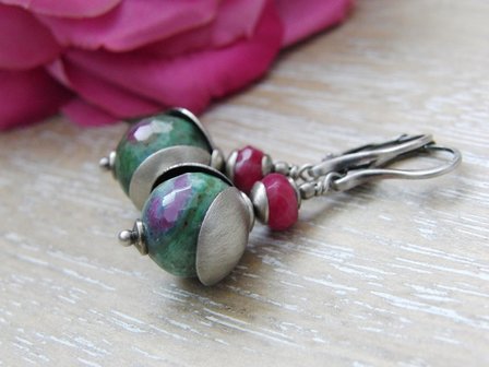 Edelstenen Oorbellen met Zoisiet &quot;Hidden Treasures&quot; 