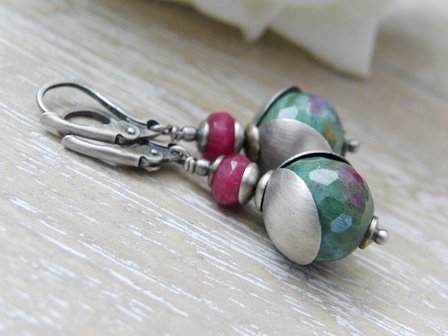 Edelstenen Oorbellen met Zoisiet &quot;Hidden Treasures&quot; 