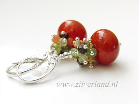 - Handgemaakte Edelstenen Oorbellen met Agaat