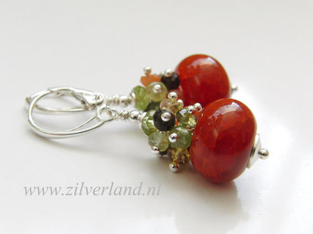 - Handgemaakte Edelstenen Oorbellen met Agaat