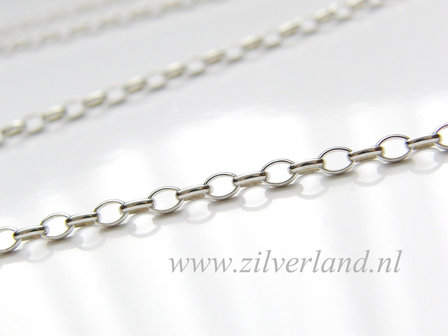 10 cm Sterling Zilveren Jasseron Ketting- Rolo Ovaal