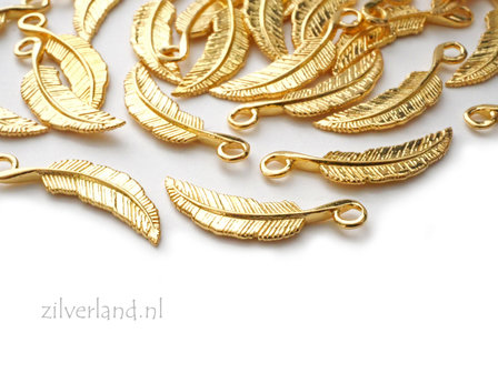 Sterling Zilveren Hanger- Veer Verguld