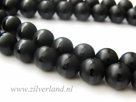 12mm Onyx Kralen- Mat/Glad