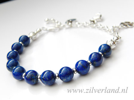 Sterling Zilveren Armband met Lapis Lazuli