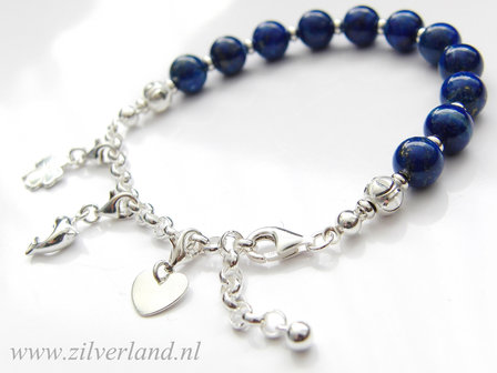 Sterling Zilveren Armband met Lapis Lazuli