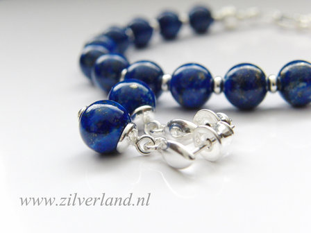 Sterling Zilveren Oorstekers met Lapis Lazuli