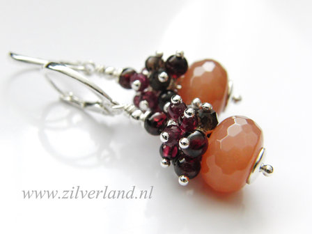 - Sterling Zilveren Oorbellen met Zonnesteen