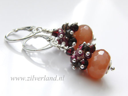 - Sterling Zilveren Oorbellen met Zonnesteen