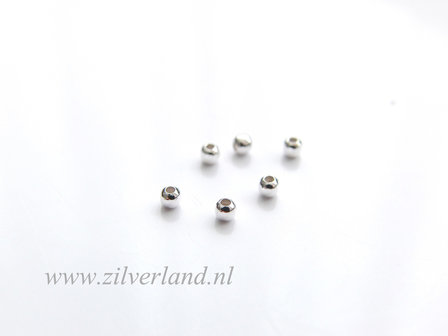 100 Stuks 1,8mm Sterling Zilveren Kralen/Knijpkralen
