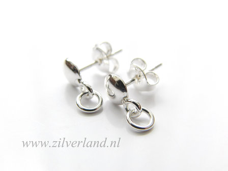 Sterling Zilveren Oorstekers met Montagering