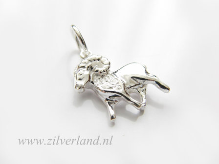Ram Sterrenbeeld Hanger Zilver 925