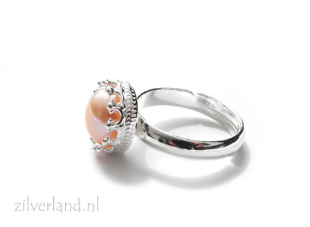 Sterling Zilveren Ring- Kroon