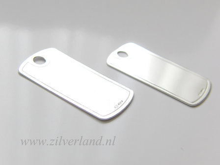 Sterling Zilveren Hanger/Graveerplaat