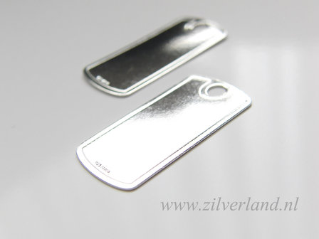 Sterling Zilveren Hanger/Graveerplaat