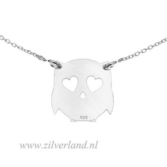 Sterling Zilveren Hanger- Uil