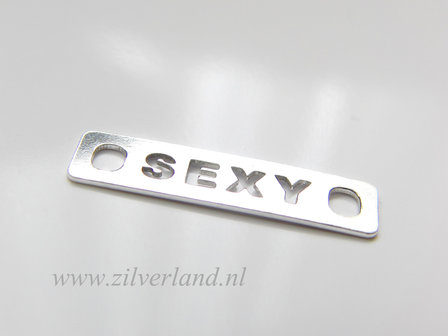 Sterling Zilveren Tussenstuk/Connector- &quot;Sexy&quot;