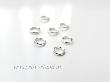10 Stuks 0,70x4,30mm Sterling Zilveren Montagering