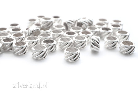 10 Stuks Sterling Zilveren Kralen