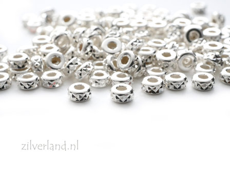 10 Stuks 3mm Sterling Zilveren Kralen- Facet