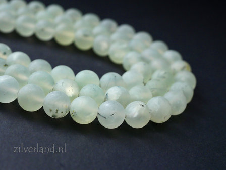 8mm Prehniet Edelstenen Kralen- Mat