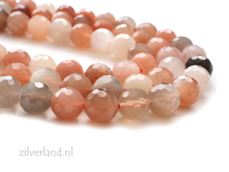 8mm Maansteen Edelstenen Kralen- Facet, A Kwaliteit