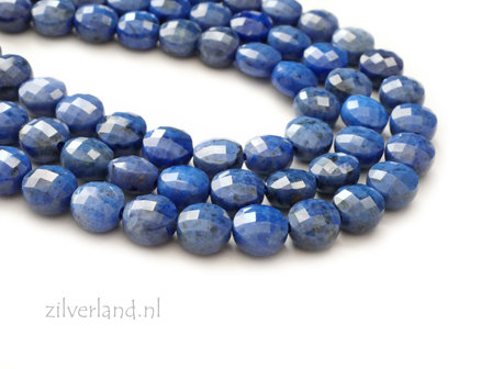 6mm Dumortieriet Edelsteen Kralen- Facet Coin