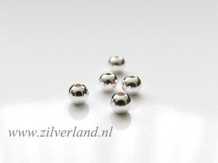 50 Stuks 4mm Sterling Zilveren Kralen