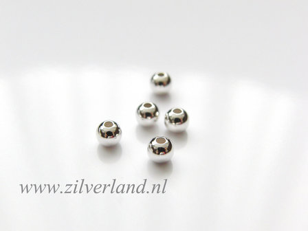 50 Stuks 4mm Sterling Zilveren Kralen
