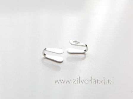10 Stuks 2mm Sterling Zilveren Eindstuk