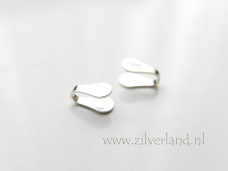 10 Stuks 3mm Sterling Zilveren Eindstuk